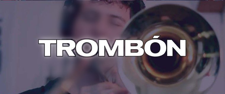 Alumno de Zamar tocando trombón